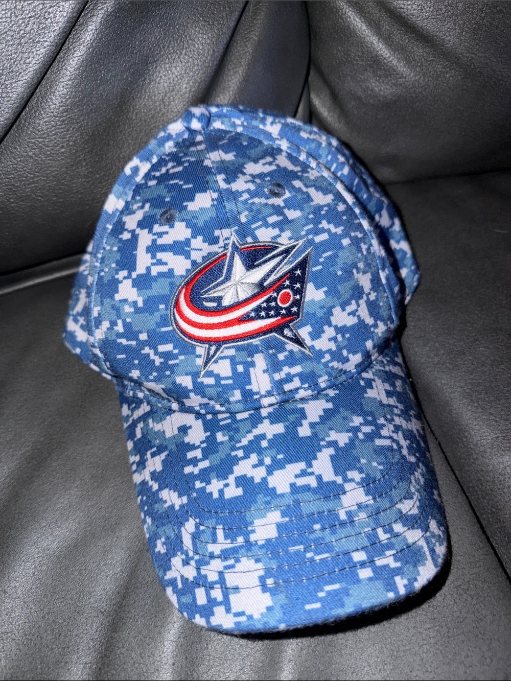 NHL Columbus Blue Jackets Blue Camo Baseball Cap